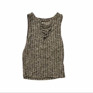American Eagle Criss Cross V-Neck Crop Top